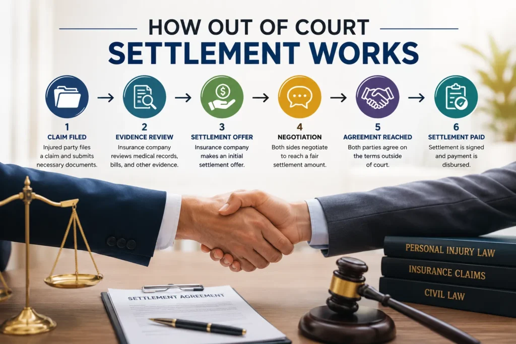 how out of court settlement works