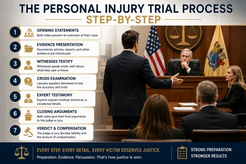 top tips for preparing for a personal injury trial