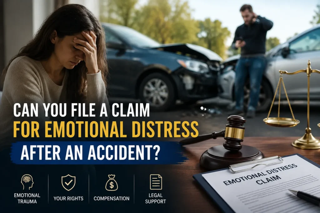 emotional distress claim after accident
