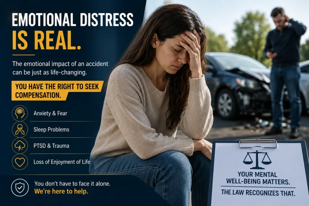 proving emotional distress after accident